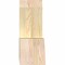Ekena Millwork Portland Rough Sawn Timber Gable Bracket, Douglas Fir, 48"W x 16"H x 6"D x 6"F, 8/12 Pitch GBW048X16X0606POR00RDF - alternate 5